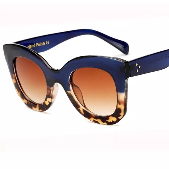 🆕 Thick Frame Cat Eye Sunglasses - Picture 3 of 4